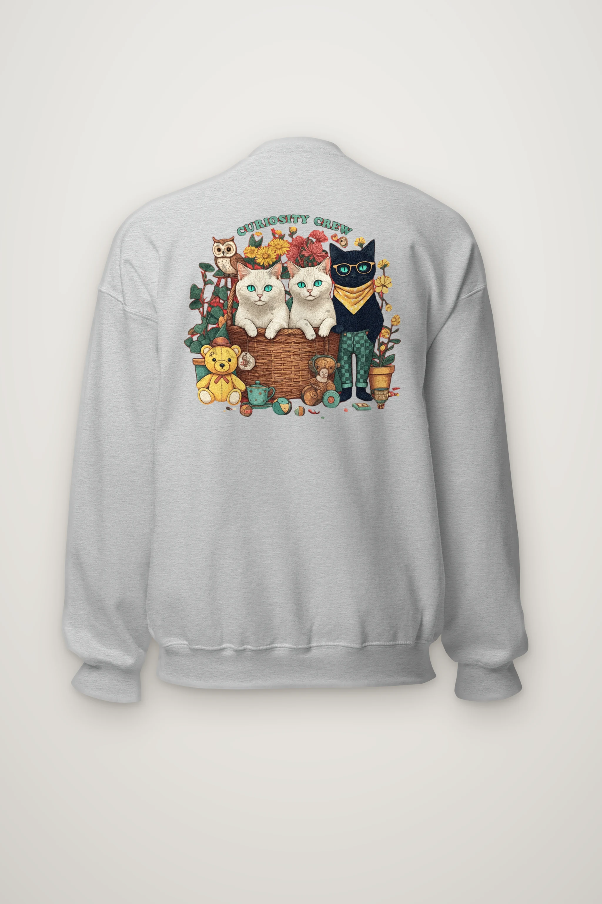 "Vintage Animal Playroom" Heavy Blend Unisex Crewneck Sweatshirt