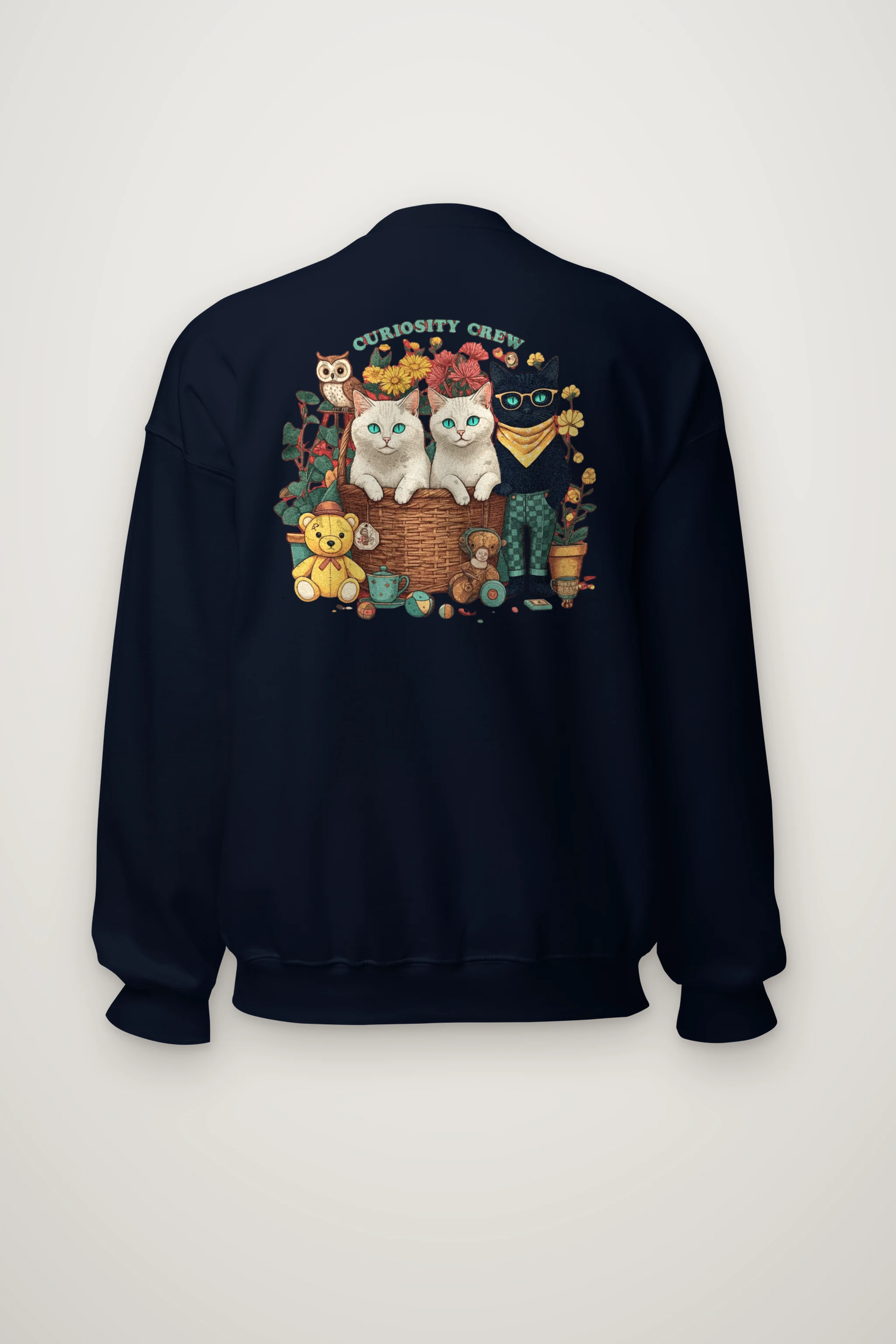 "Vintage Animal Playroom" Heavy Blend Unisex Crewneck Sweatshirt