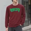 "Vintage Bubble Lettering" Unisex Longsleeve T-shirt | Gildan 2400