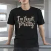 "Vintage Floral Lettering" Heavyweight Unisex Crewneck T-shirt