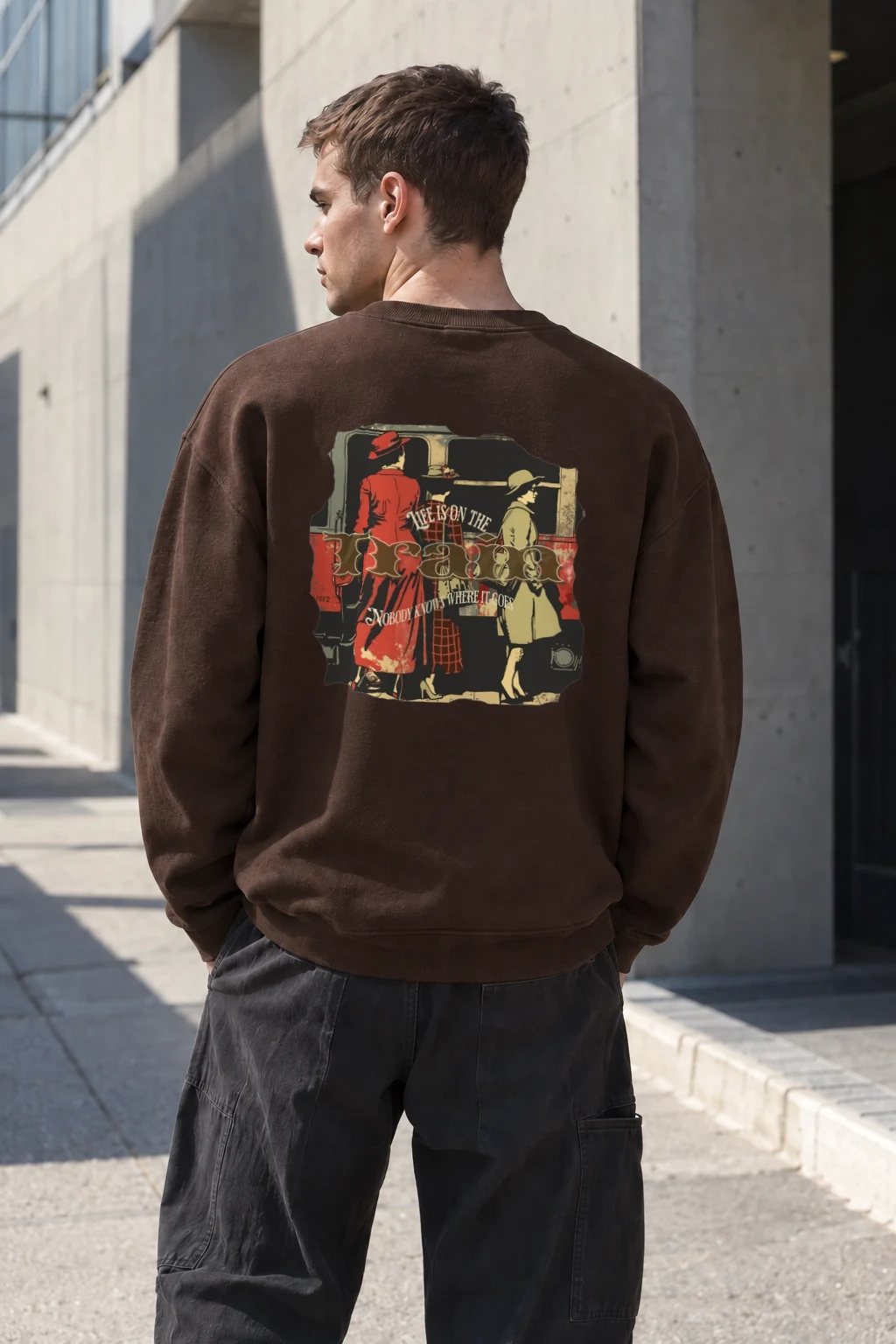"Vintage Freaks Poster" Heavy Blend Unisex Crewneck Sweatshirt | Gildan 18000