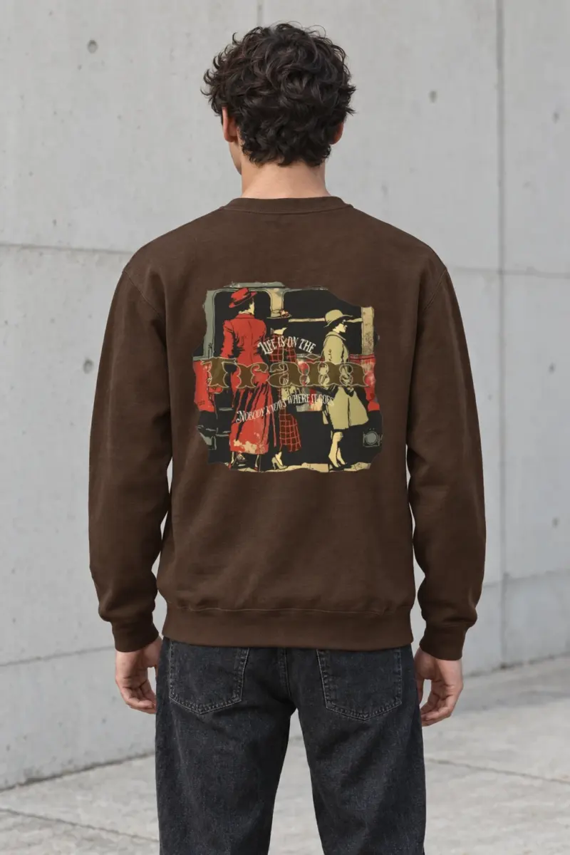 "Vintage Freaks Poster" Heavy Blend Unisex Crewneck Sweatshirt | Gildan 18000