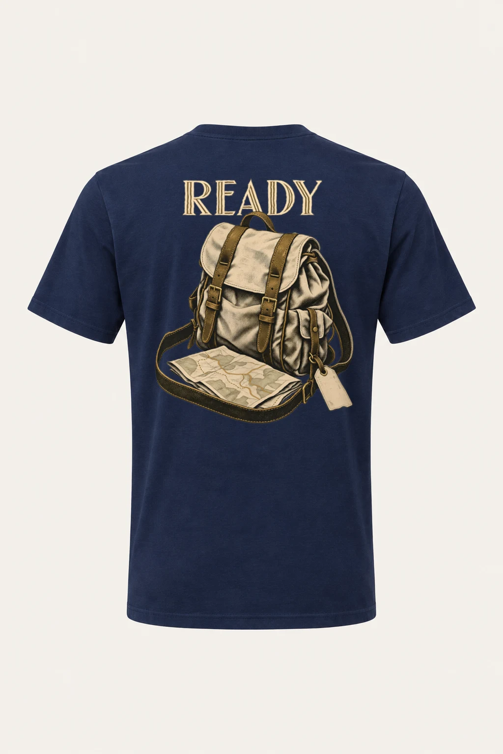 "Vintage Hiking Backpack" Heavyweight Unisex Crewneck T-shirt | Gildan 5000