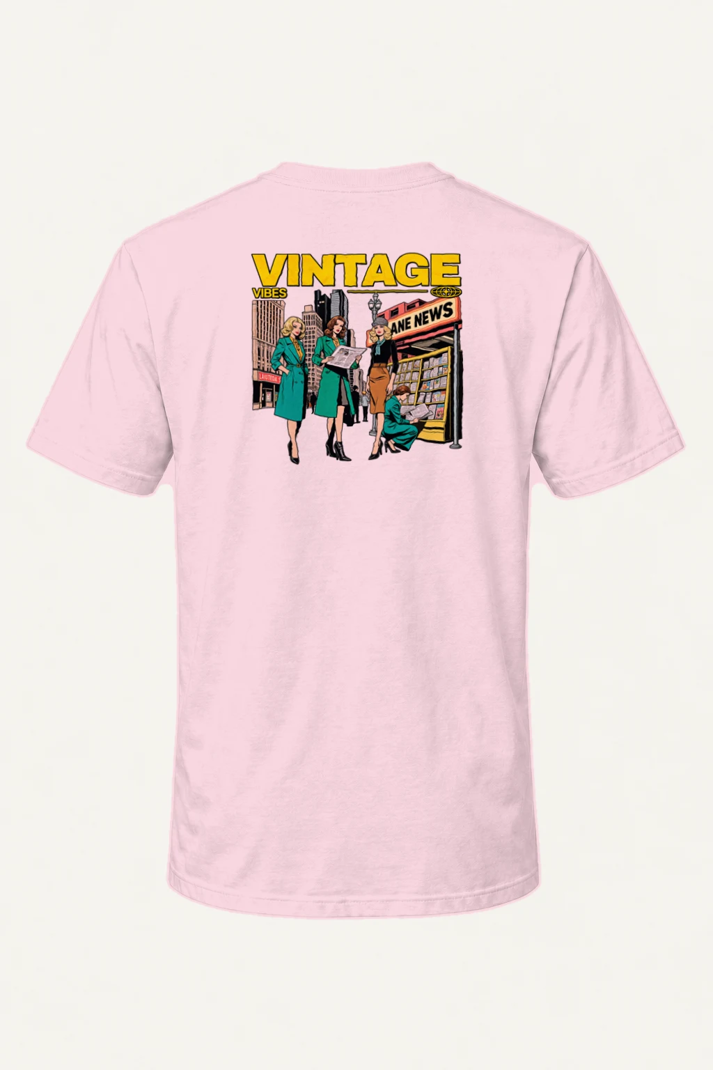 "Vintage Newsstand Girls" Heavyweight Unisex Crewneck T-shirt | Gildan 5000
