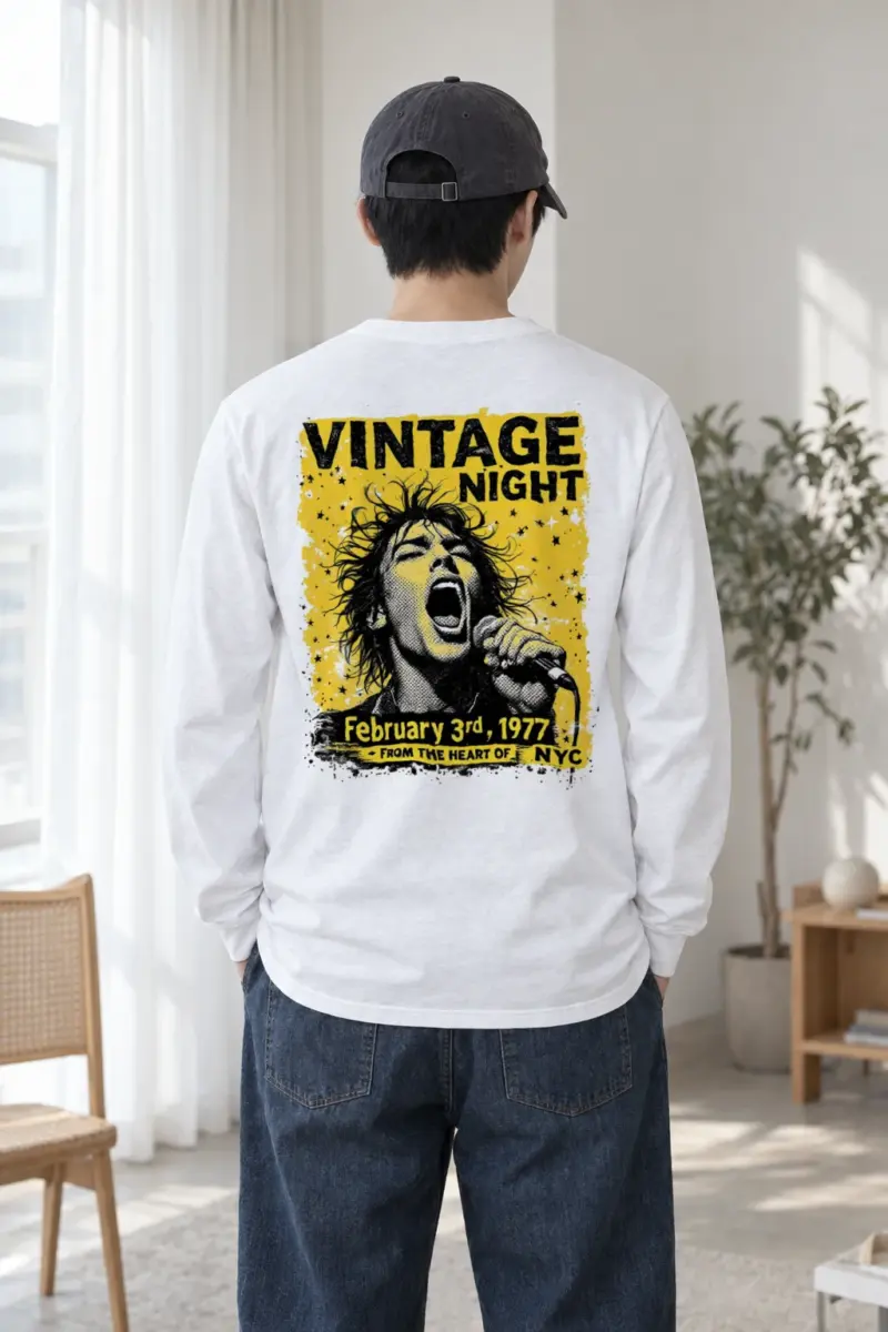 "Vintage Night 1977" Unisex Longsleeve T-shirt | Gildan 2400