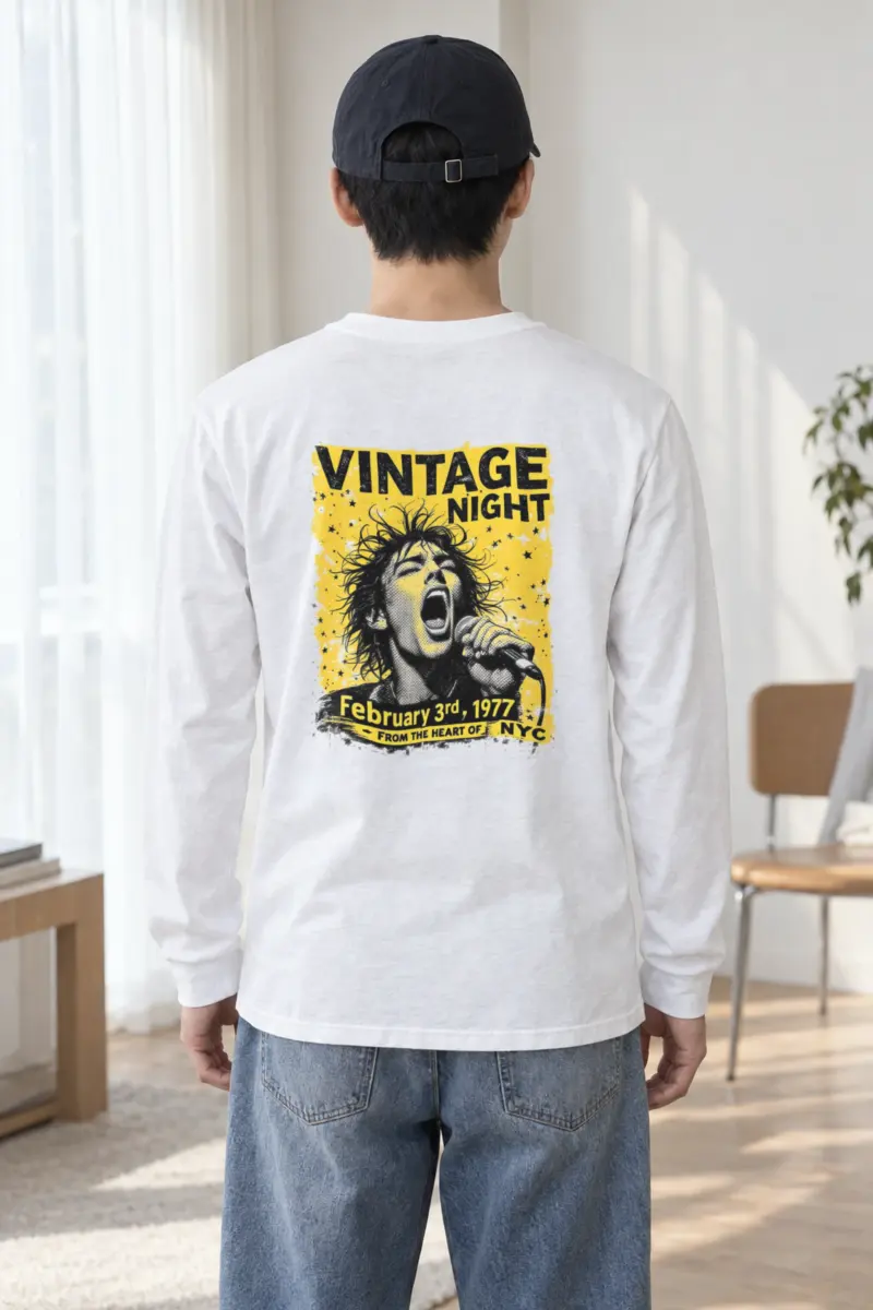 "Vintage Night 1977" Unisex Longsleeve T-shirt