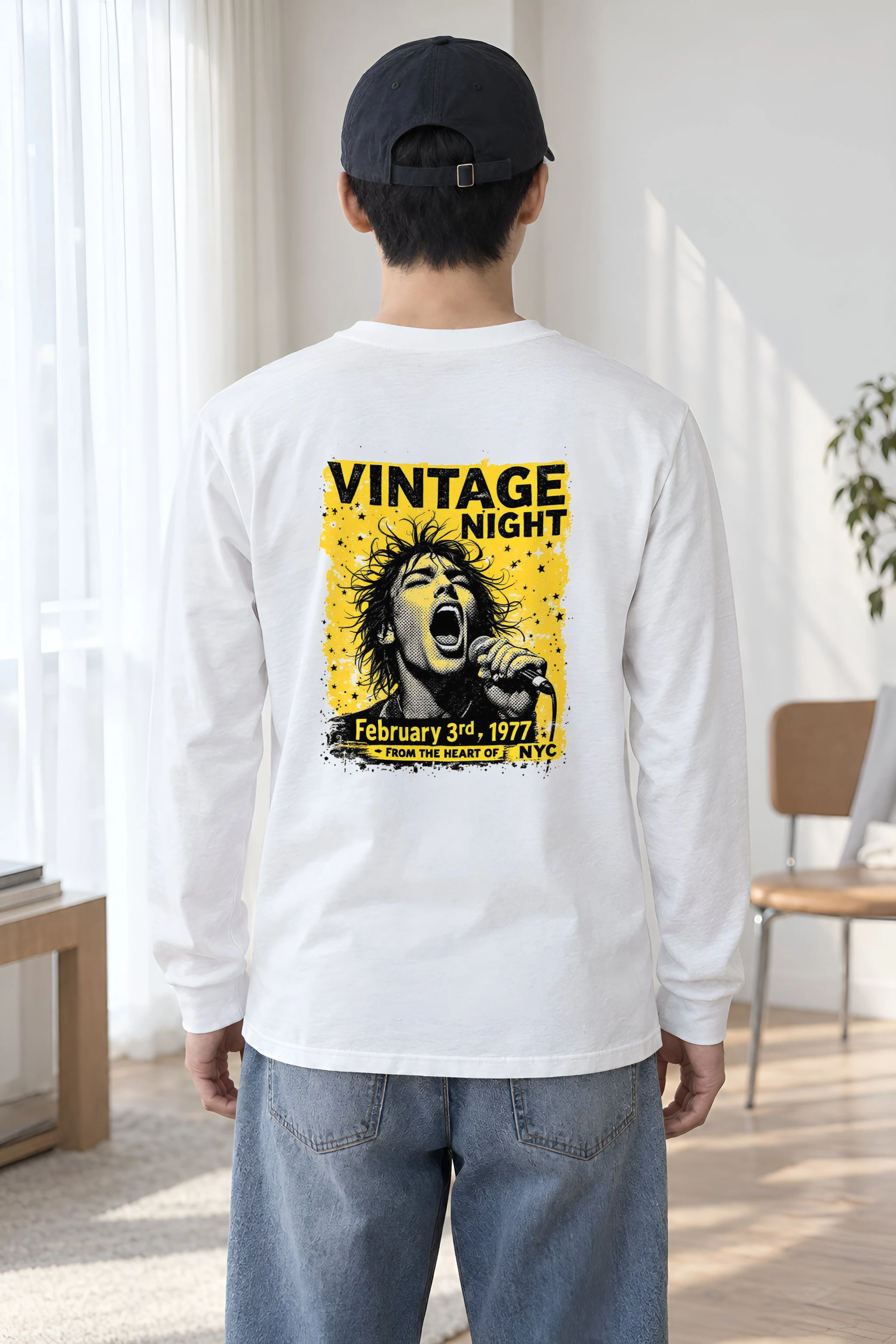 "Vintage Night 1977" Unisex Longsleeve T-shirt