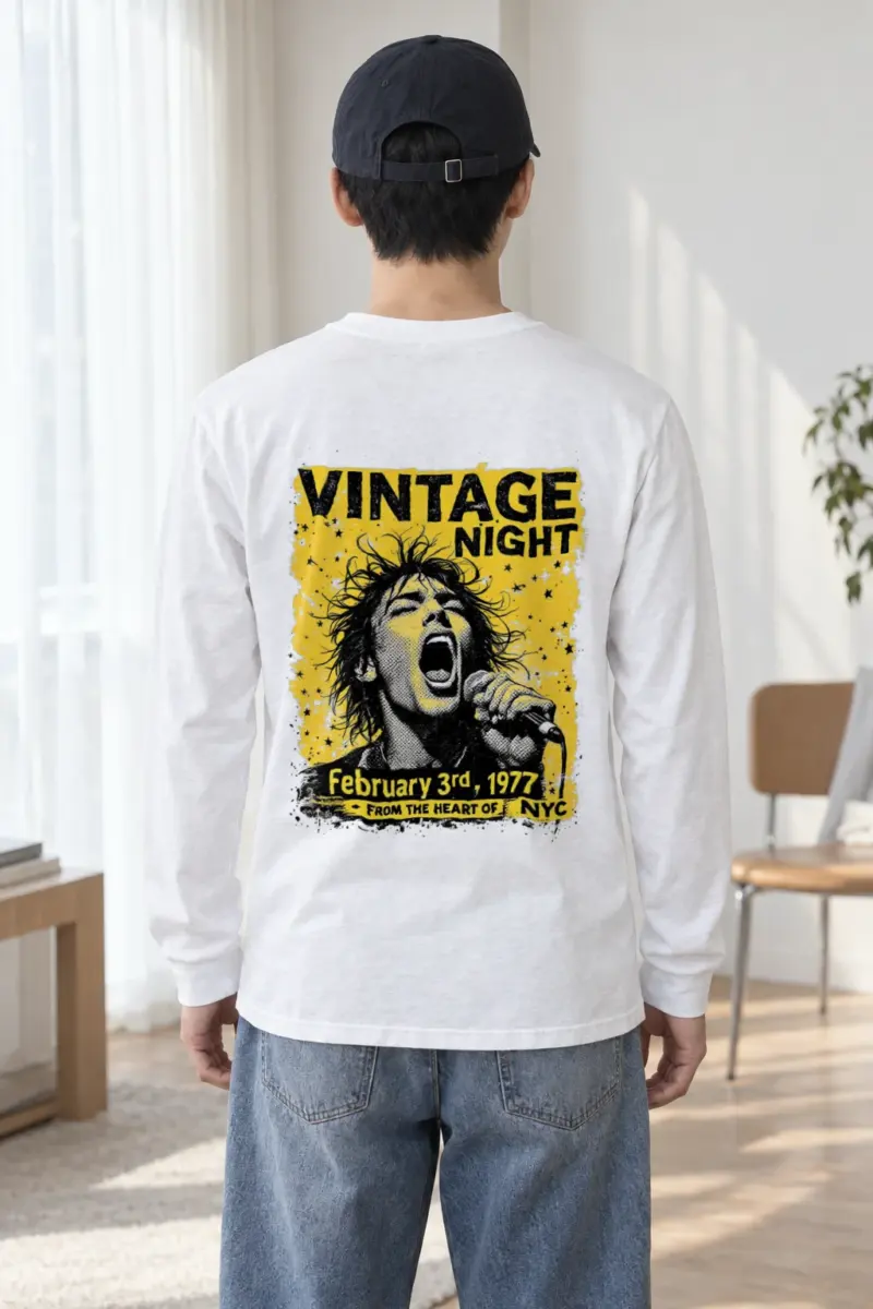 "Vintage Night 1977" Unisex Longsleeve T-shirt