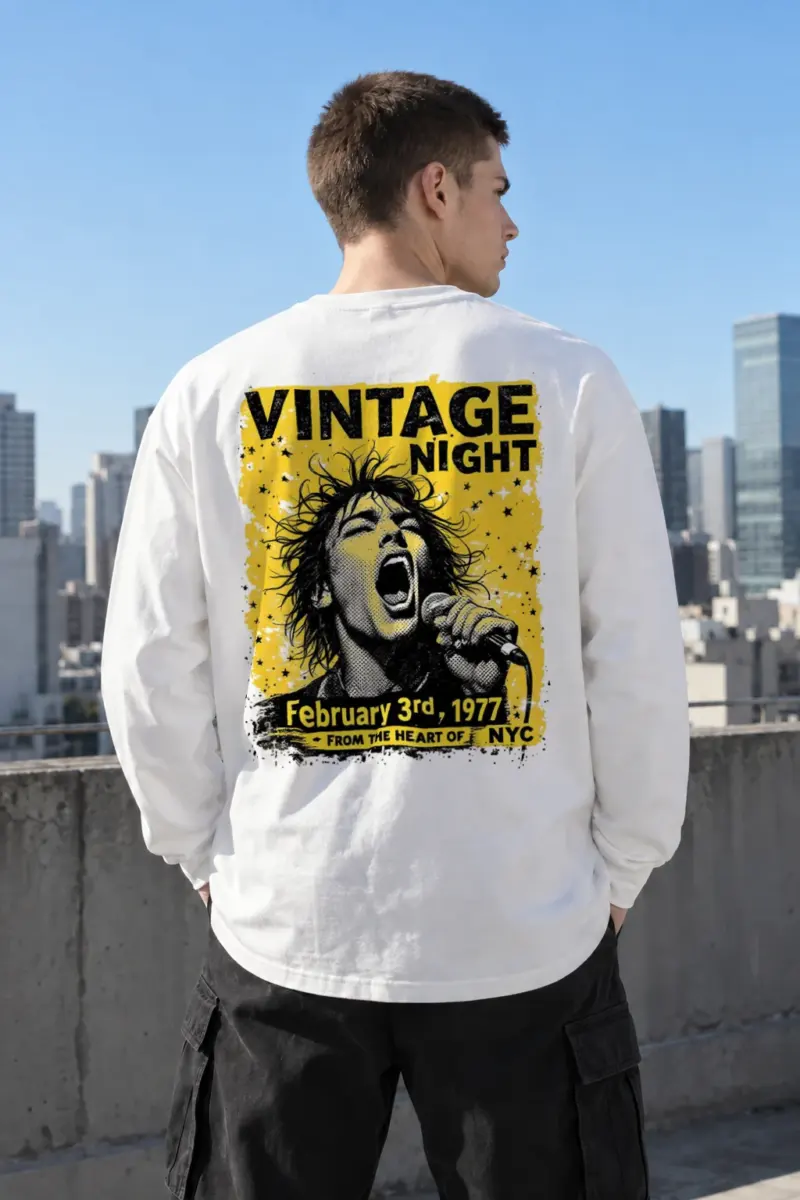 "Vintage Night 1977" Unisex Longsleeve T-shirt | Gildan 2400