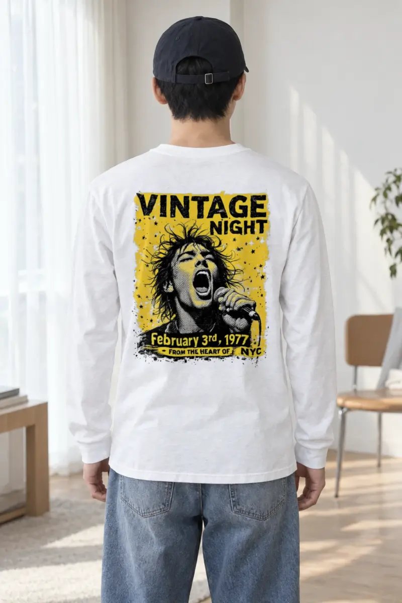 "Vintage Night 1977" Unisex Longsleeve T-shirt