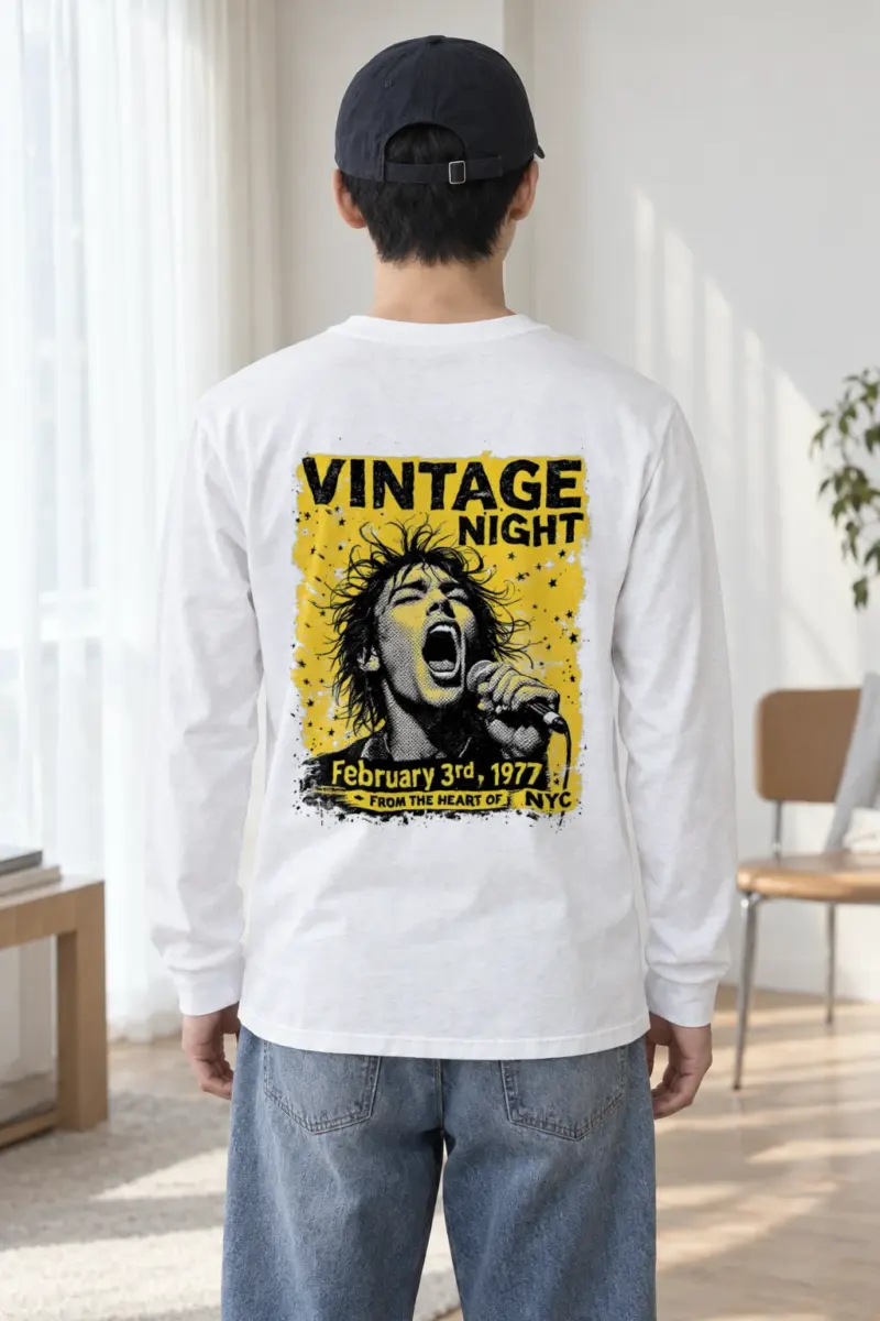 "Vintage Night 1977" Unisex Longsleeve T-shirt