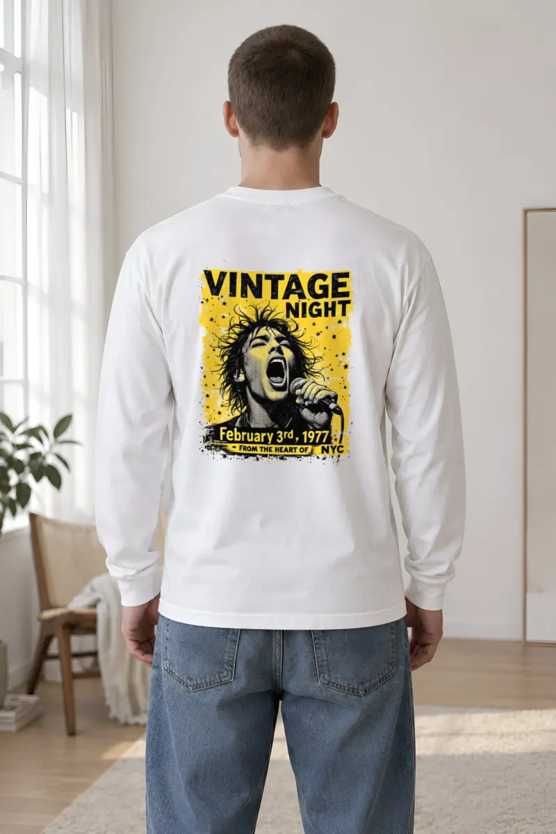 "Vintage Night 1977" Unisex Longsleeve T-shirt