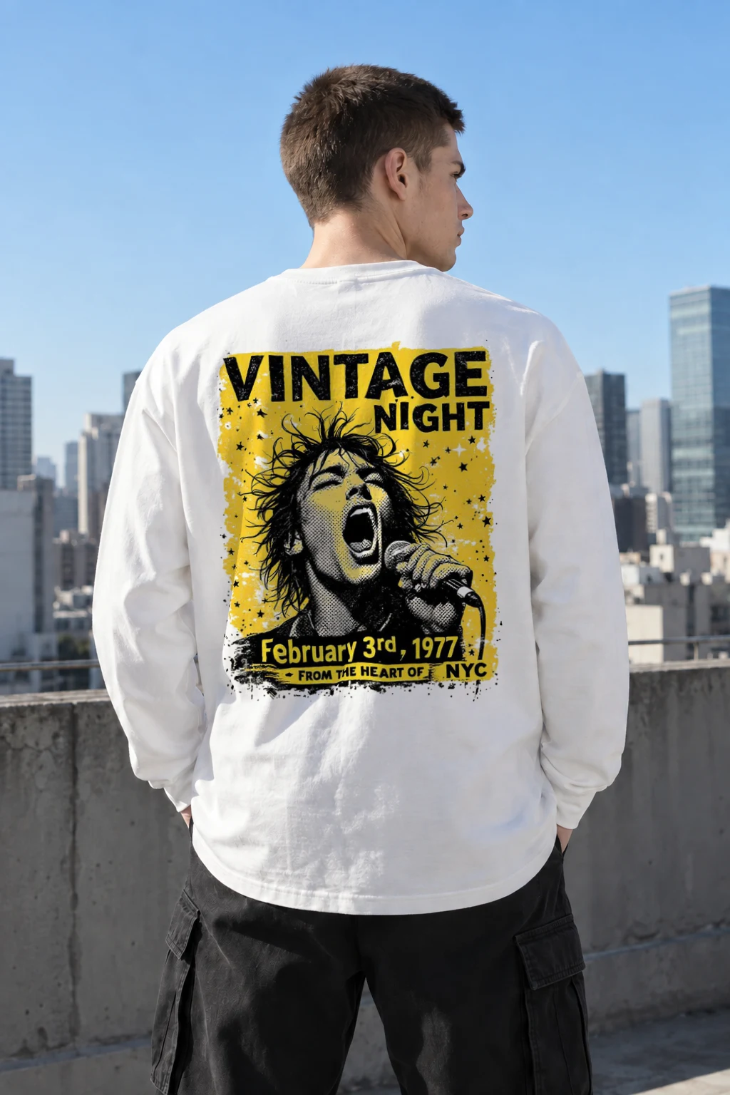 "Vintage Night 1977" Unisex Longsleeve T-shirt | Gildan 2400