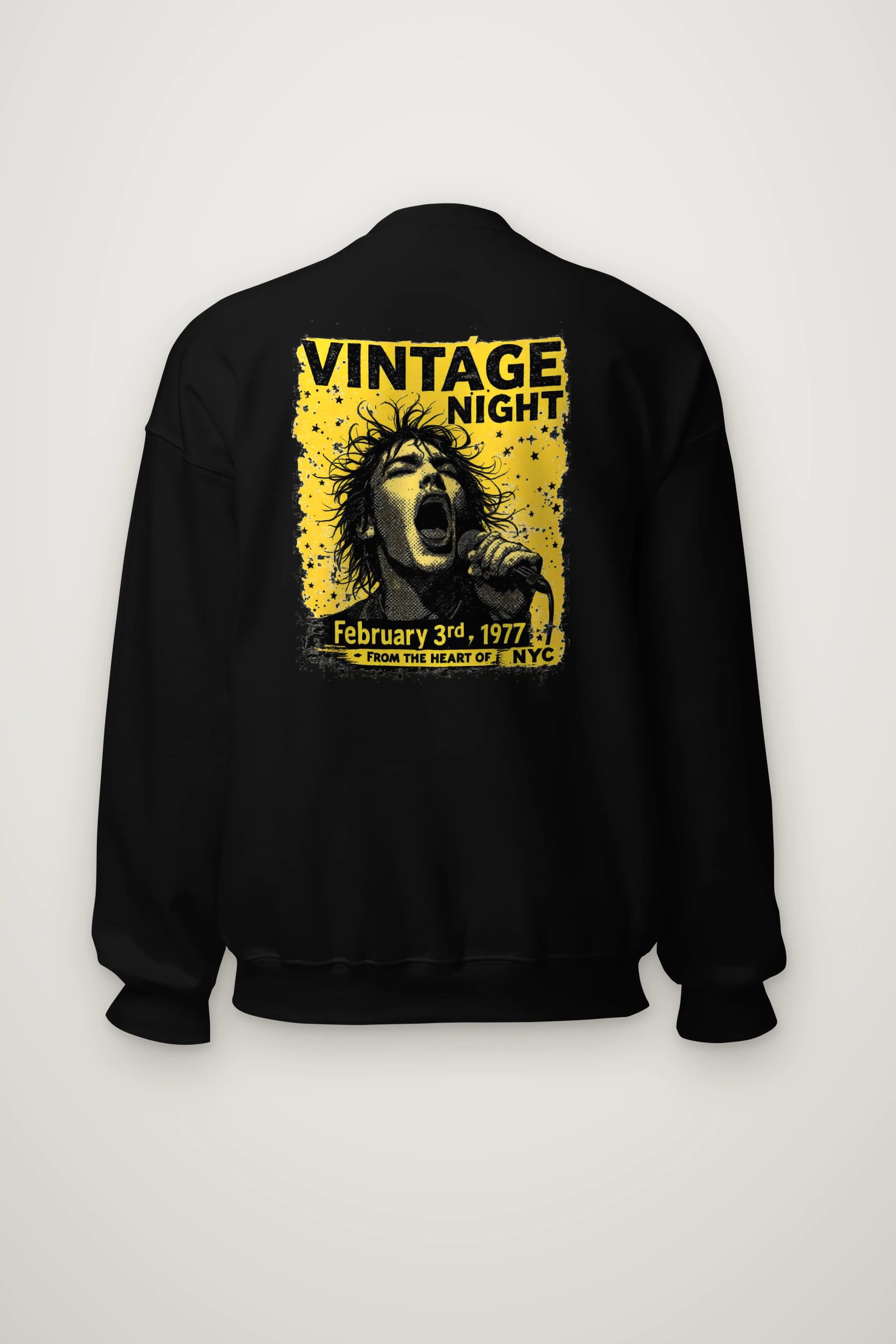 "Vintage Night NYC" Heavy Blend Unisex Crewneck Sweatshirt