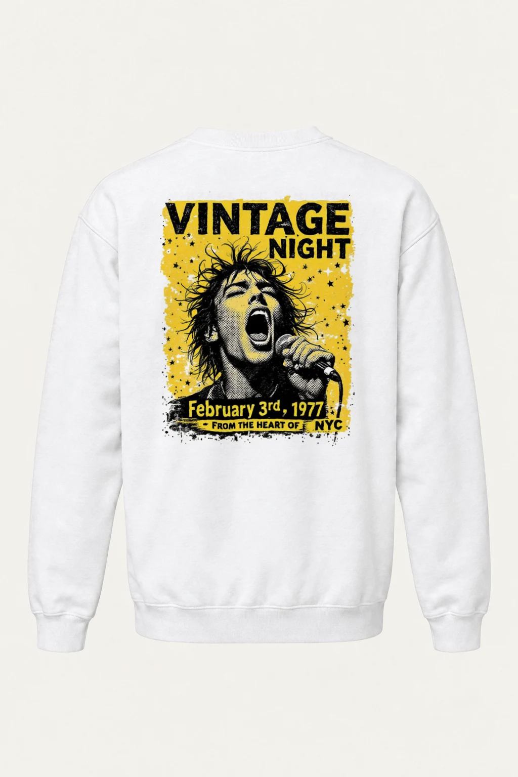 "Vintage Night NYC" Heavy Blend Unisex Crewneck Sweatshirt | Gildan 18000