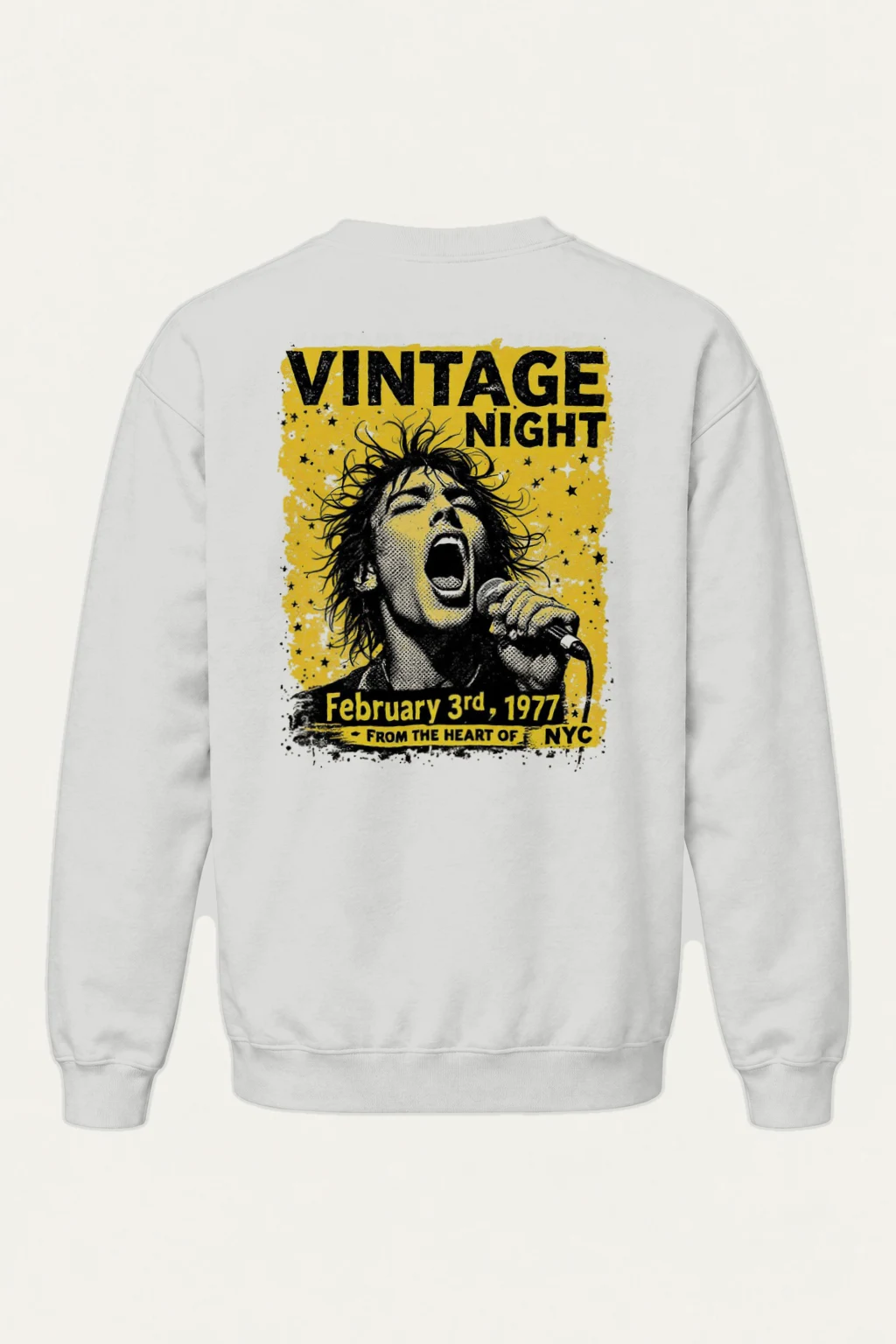 "Vintage Night NYC" Heavy Blend Unisex Crewneck Sweatshirt | Gildan 18000
