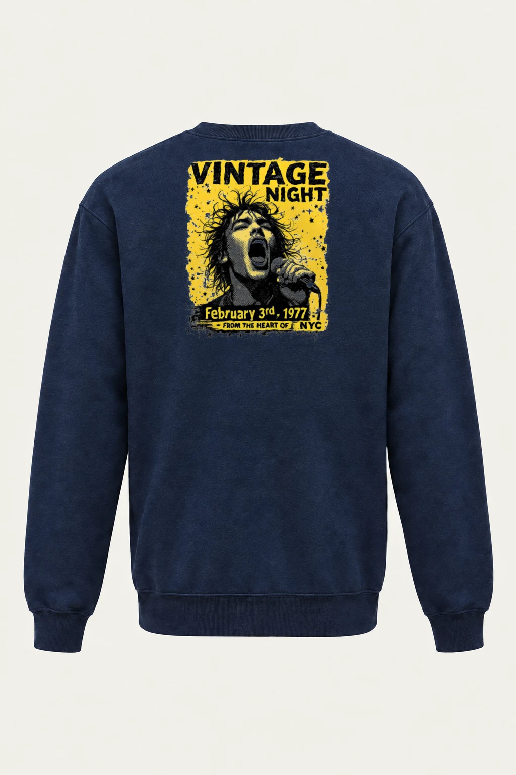 "Vintage Night NYC" Heavy Blend Unisex Crewneck Sweatshirt | Gildan 18000