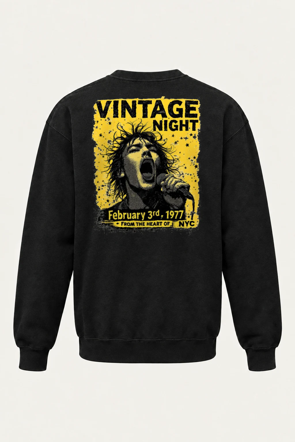 "Vintage Night NYC" Heavy Blend Unisex Crewneck Sweatshirt | Gildan 18000