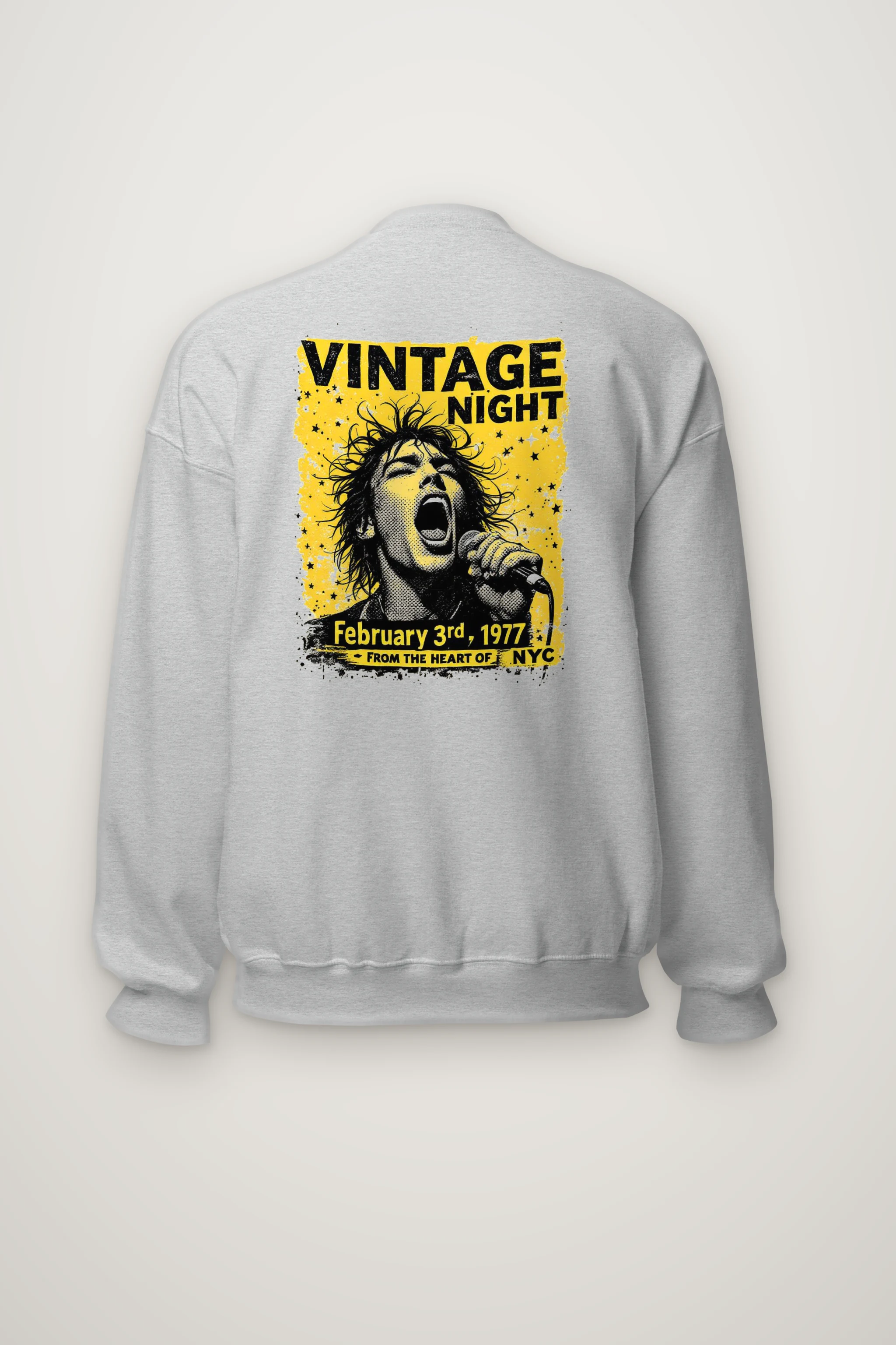 "Vintage Night NYC" Heavy Blend Unisex Crewneck Sweatshirt