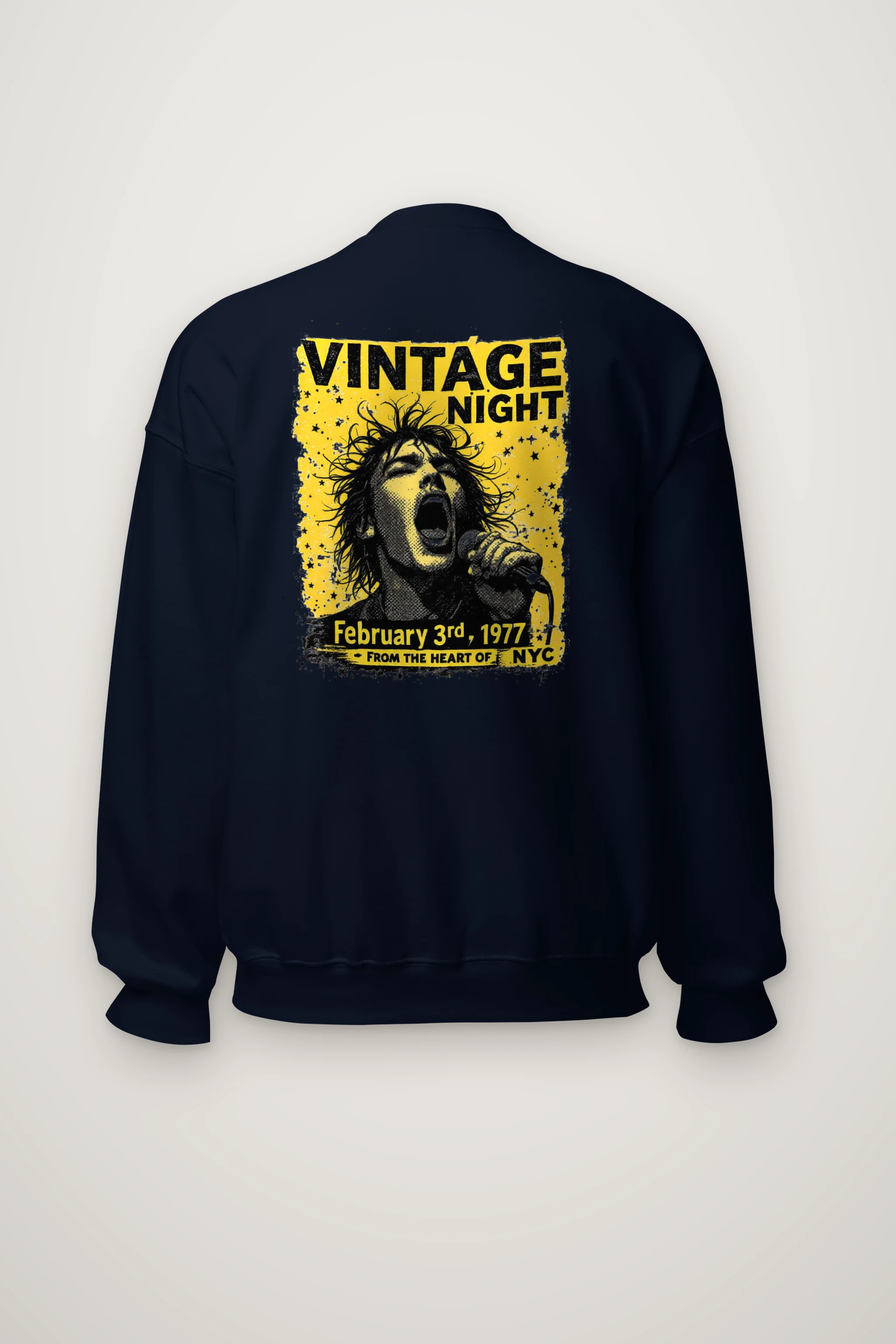 "Vintage Night NYC" Heavy Blend Unisex Crewneck Sweatshirt