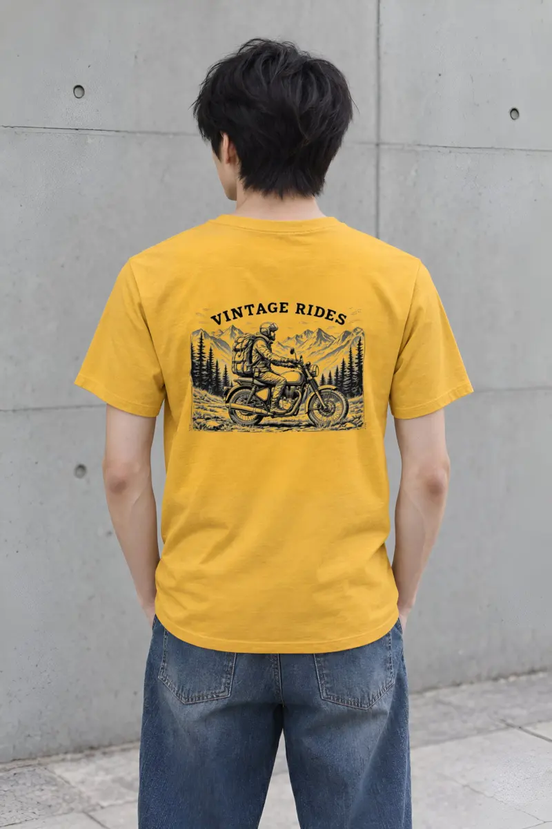 "Vintage Rides" Heavyweight Unisex Crewneck T-shirt