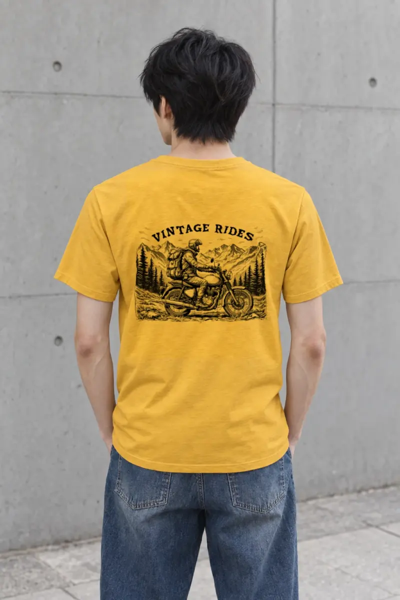 "Vintage Rides" Heavyweight Unisex Crewneck T-shirt