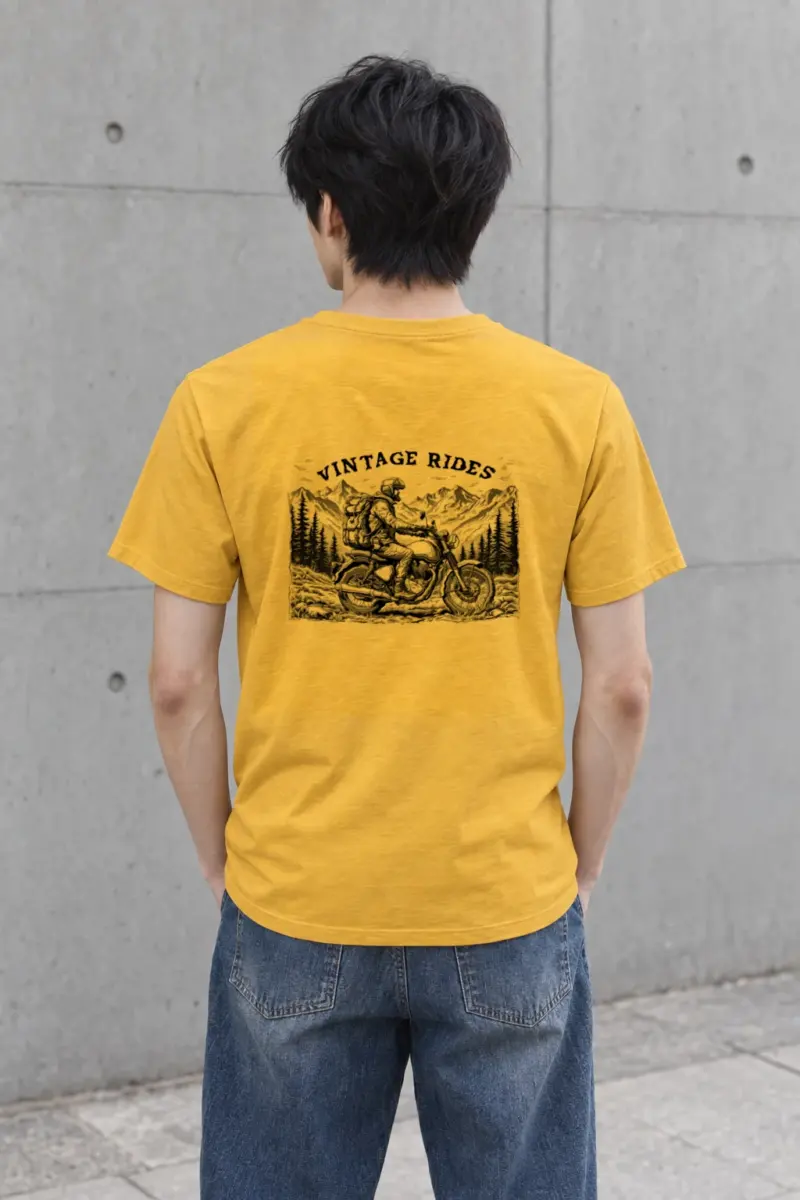 "Vintage Rides" Heavyweight Unisex Crewneck T-shirt