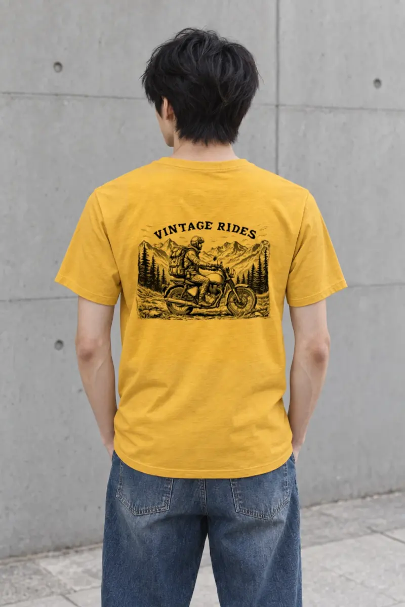 "Vintage Rides" Heavyweight Unisex Crewneck T-shirt