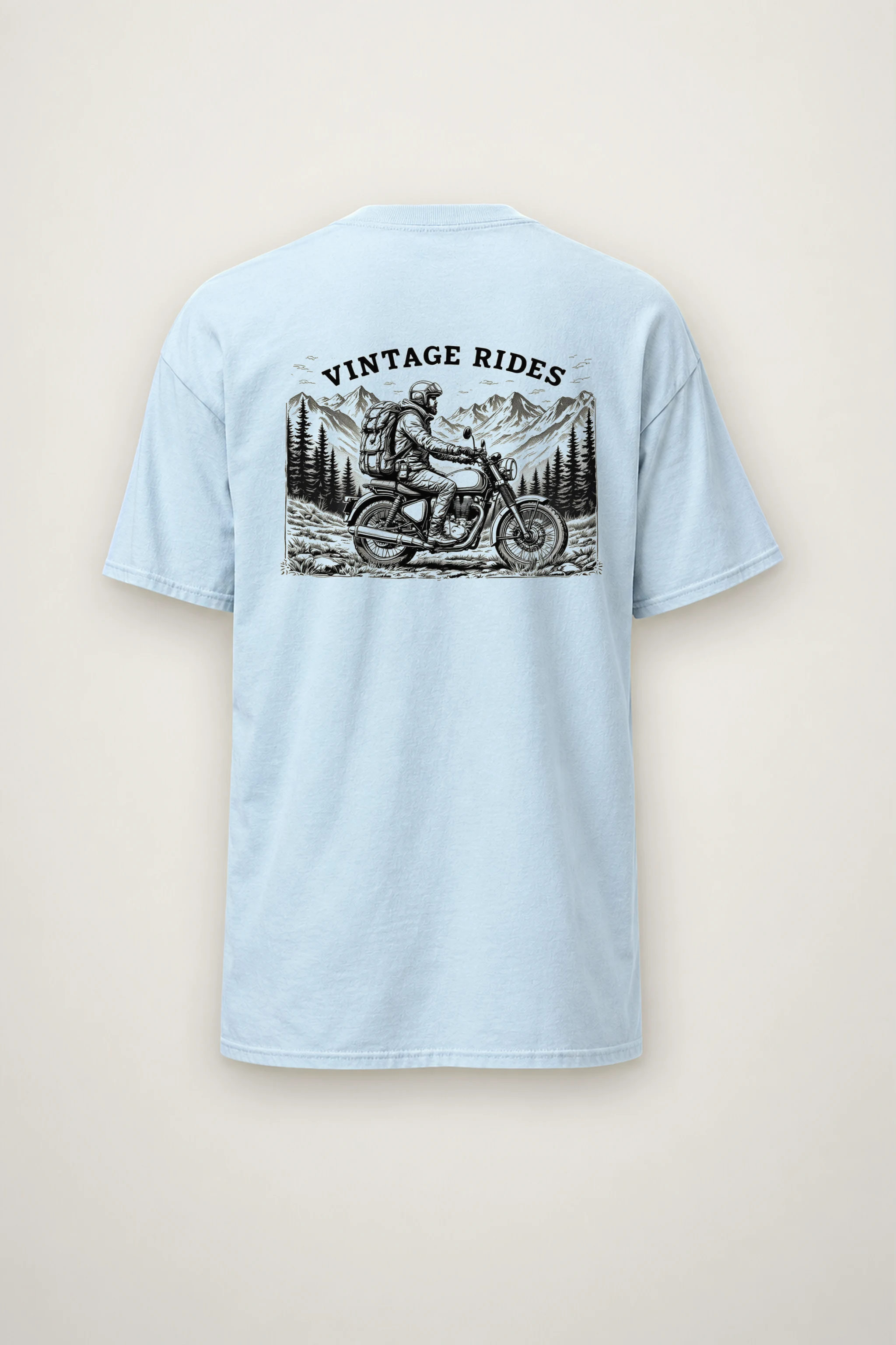 "Vintage Rides" Heavyweight Unisex Crewneck T-shirt