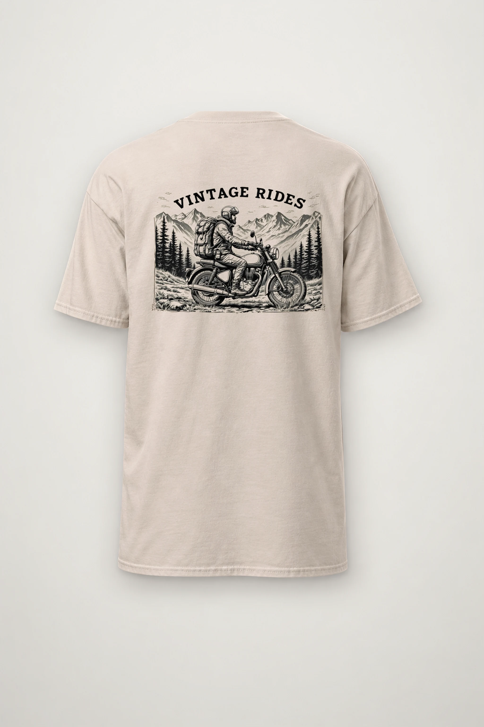 "Vintage Rides" Heavyweight Unisex Crewneck T-shirt