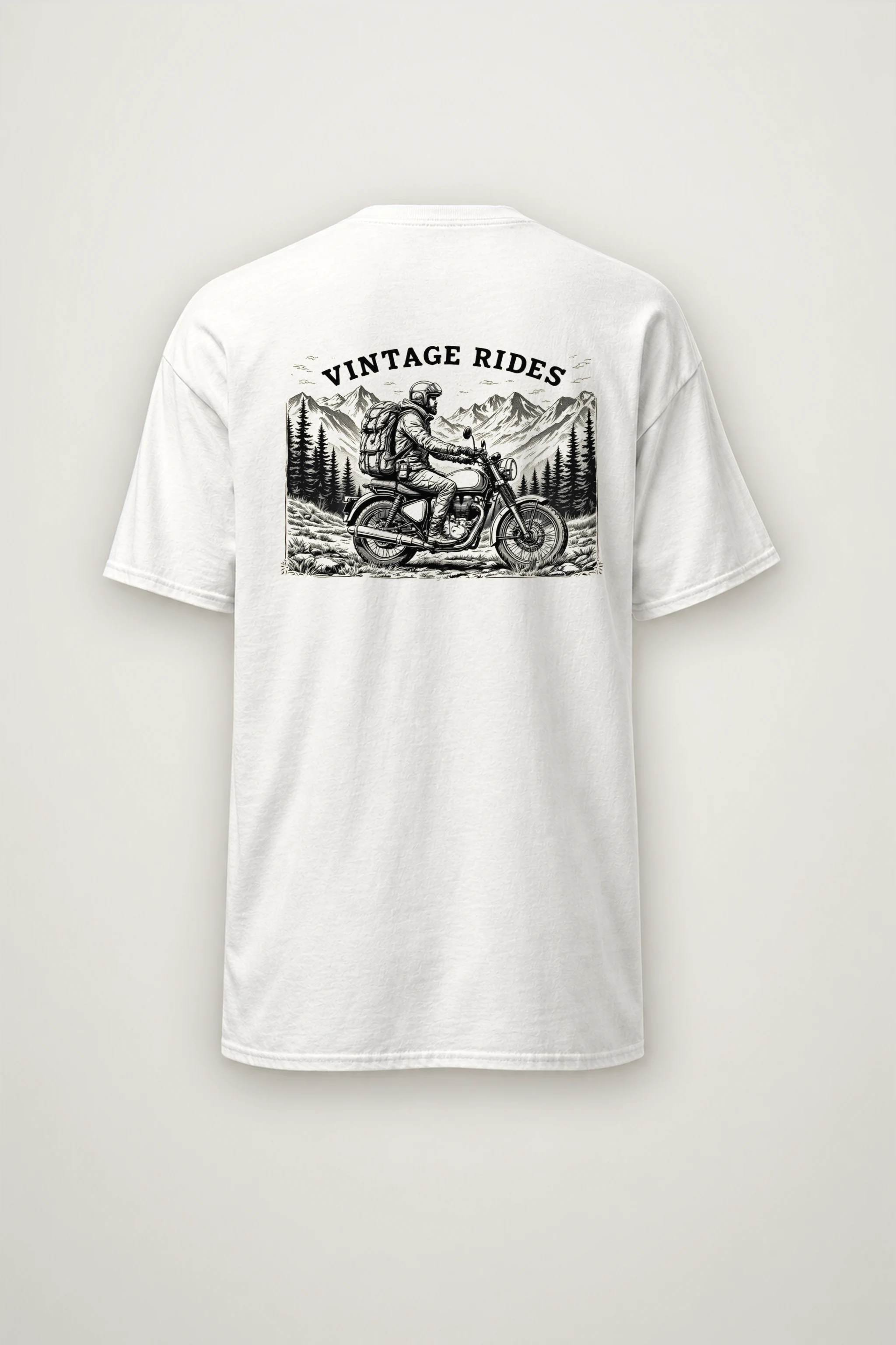 "Vintage Rides" Heavyweight Unisex Crewneck T-shirt