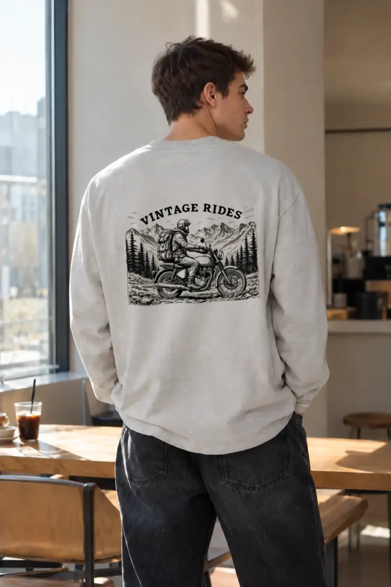 "Vintage Rides" Unisex Longsleeve T-shirt | Gildan 2400