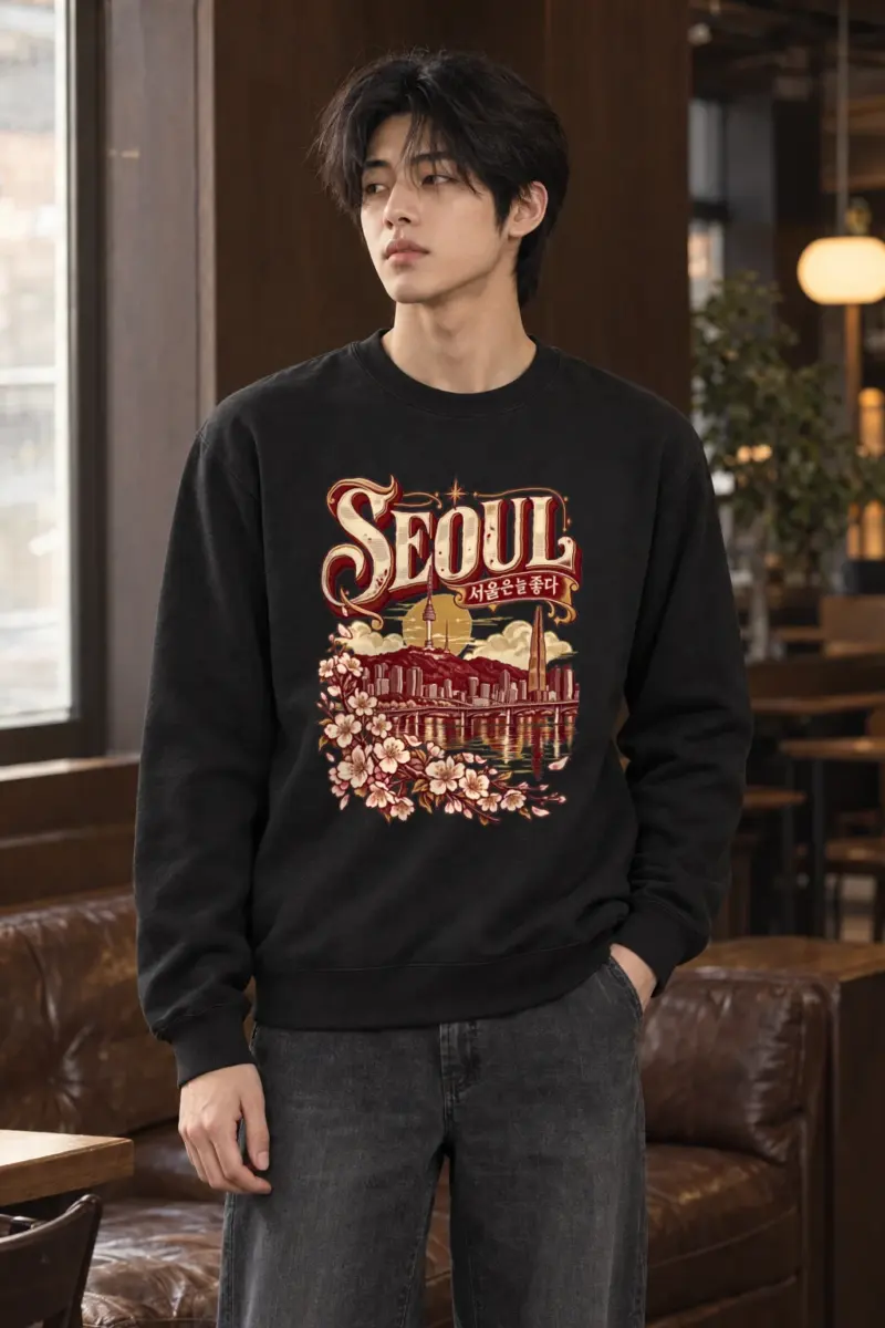 "Seoul Sunbridge" Heavy Blend Unisex Crewneck Sweatshirt
