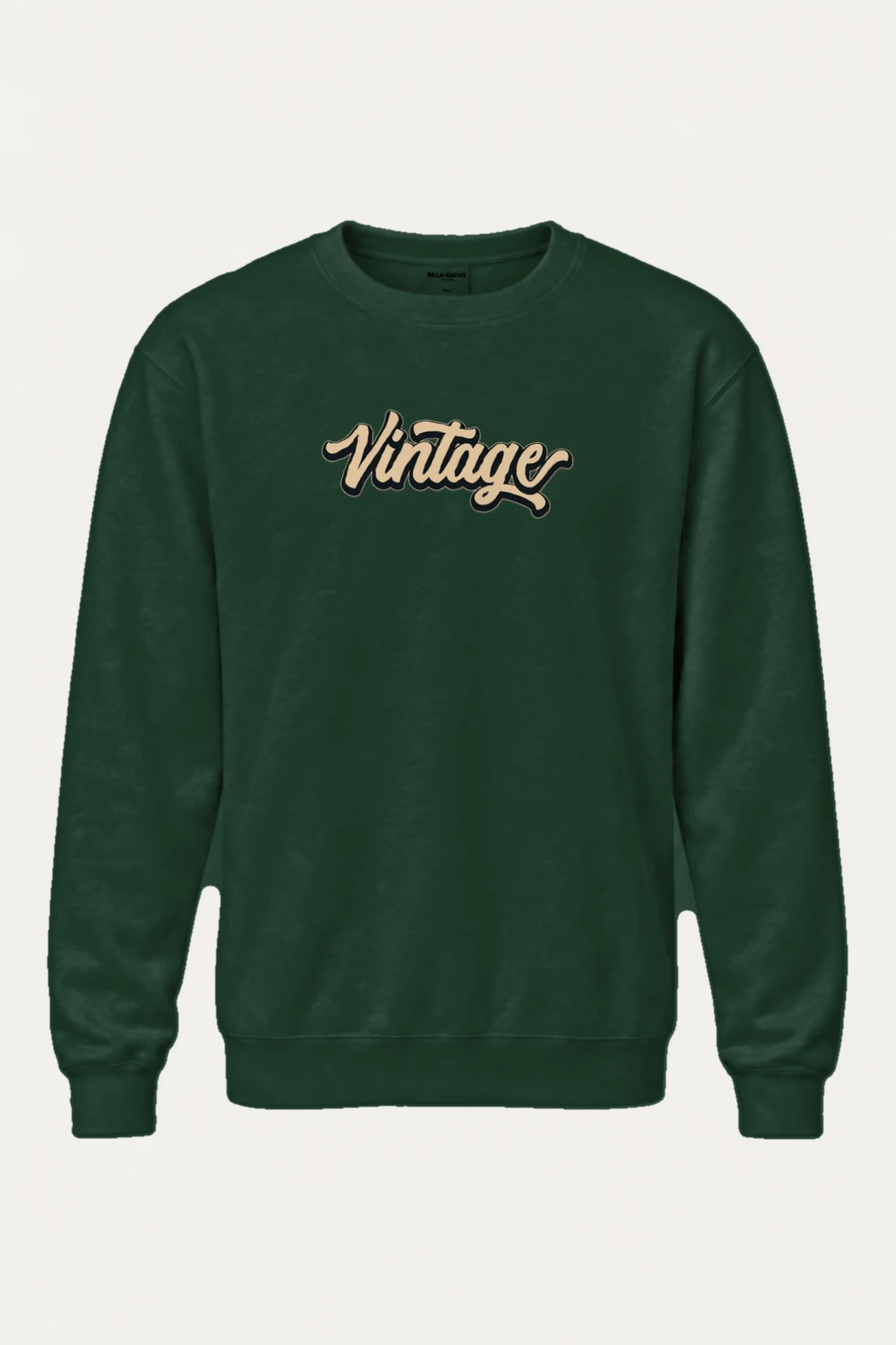 "Vintage Script" Heavy Blend Unisex Crewneck Sweatshirt | Gildan 18000