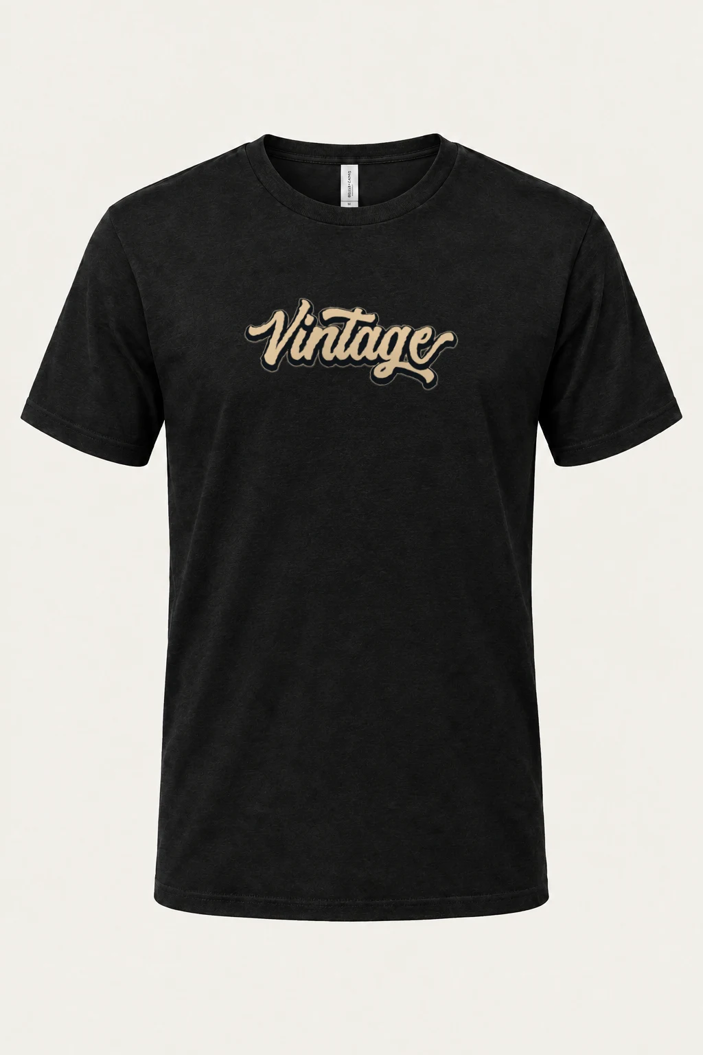 "Vintage Script" Heavyweight Unisex Crewneck T-shirt | Gildan 5000