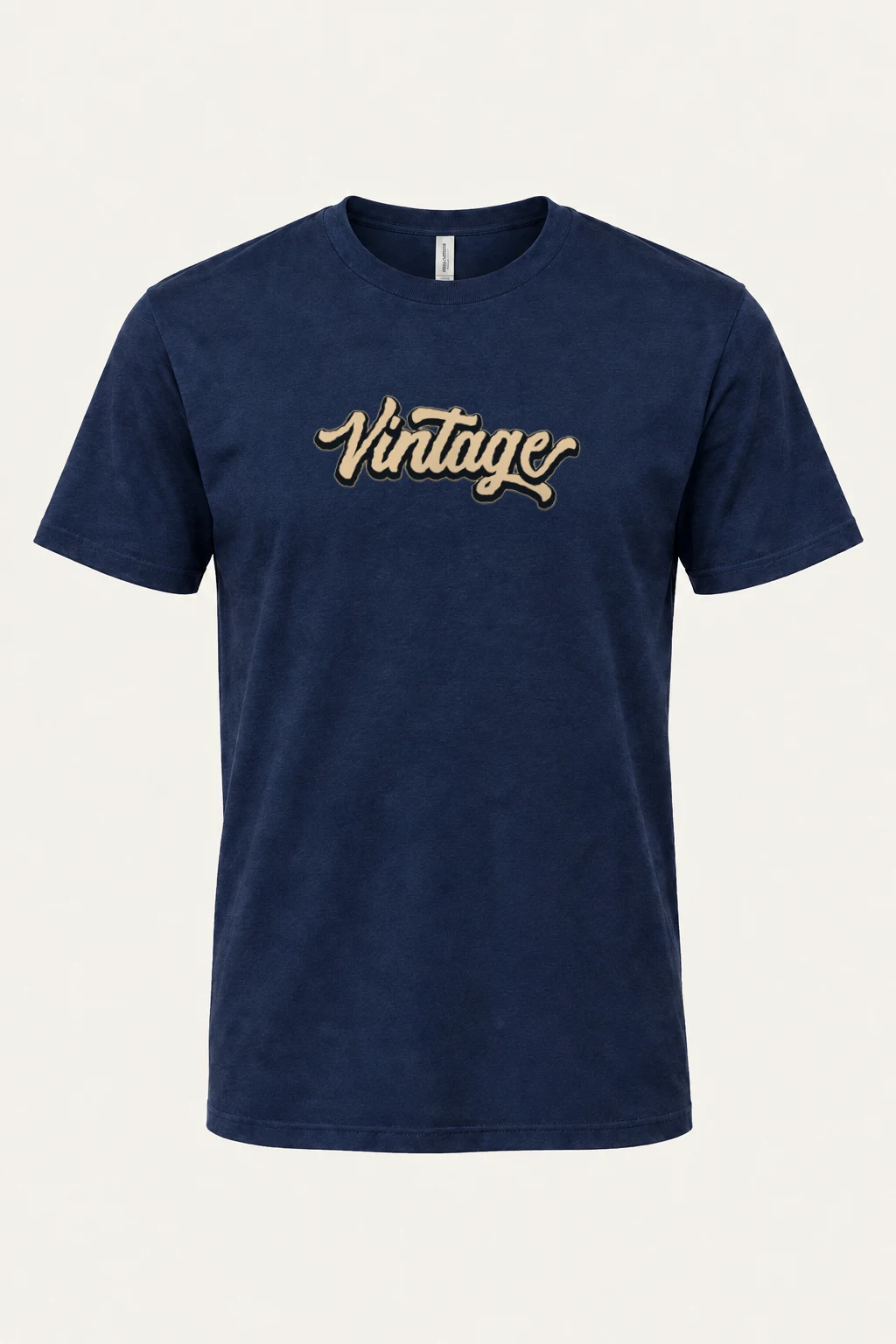 "Vintage Script" Heavyweight Unisex Crewneck T-shirt | Gildan 5000