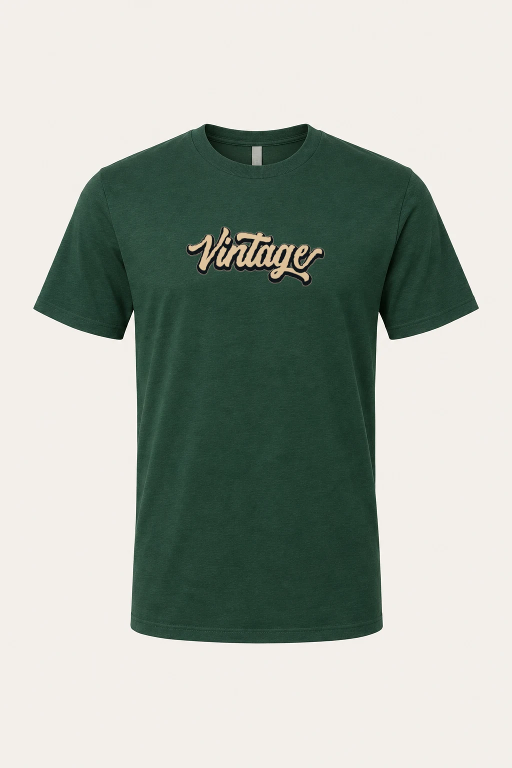 "Vintage Script" Heavyweight Unisex Crewneck T-shirt | Gildan 5000
