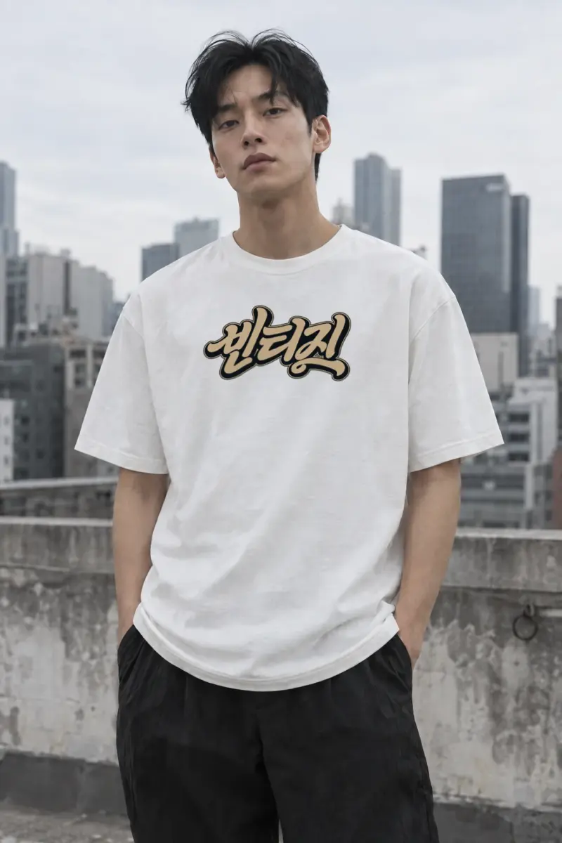 "Vintage Script" Premium Unisex Crewneck T-shirt | Bella + Canvas 3001