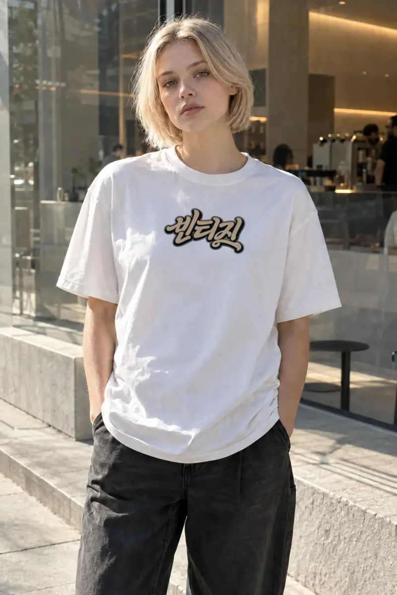 "Vintage Script" Premium Unisex Crewneck T-shirt | Bella + Canvas 3001