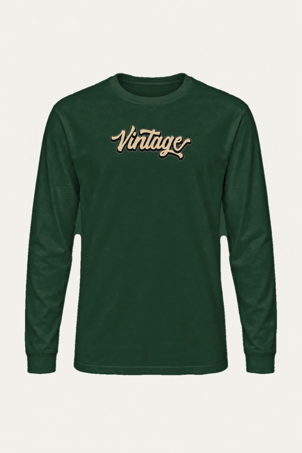 "Vintage Script" Unisex Longsleeve T-shirt | Gildan 2400