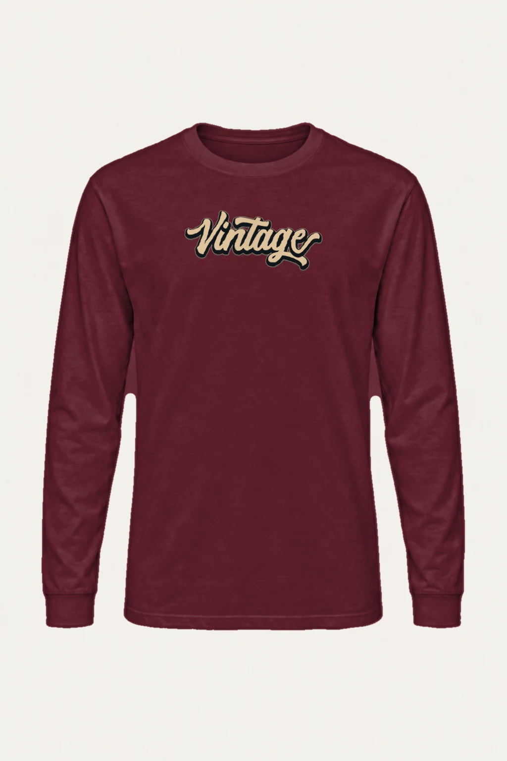 "Vintage Script" Unisex Longsleeve T-shirt | Gildan 2400