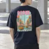 "Vintage Seoul Streets" Heavyweight Unisex Crewneck T-shirt | Gildan 5000
