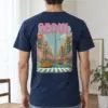 "Cherry Blossom Taxi Street" Heavyweight Unisex Crewneck T-shirt | Gildan 5000