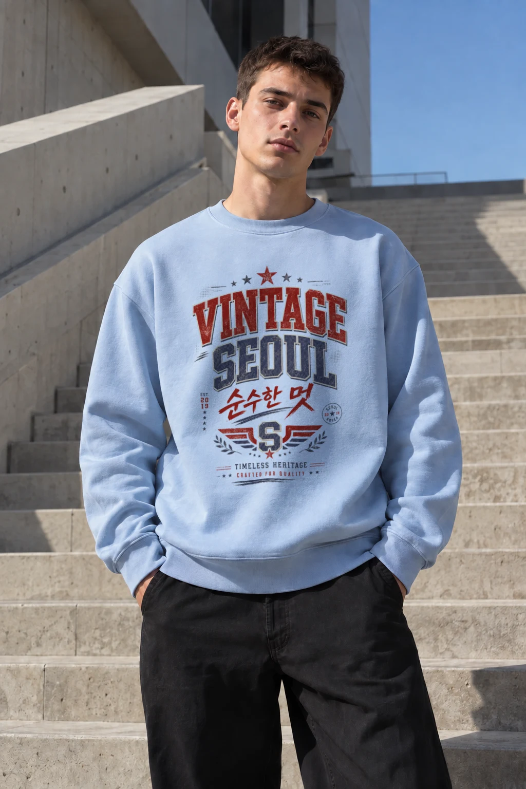 "Vintage Soul" Heavy Blend Unisex Crewneck Sweatshirt | Gildan 18000