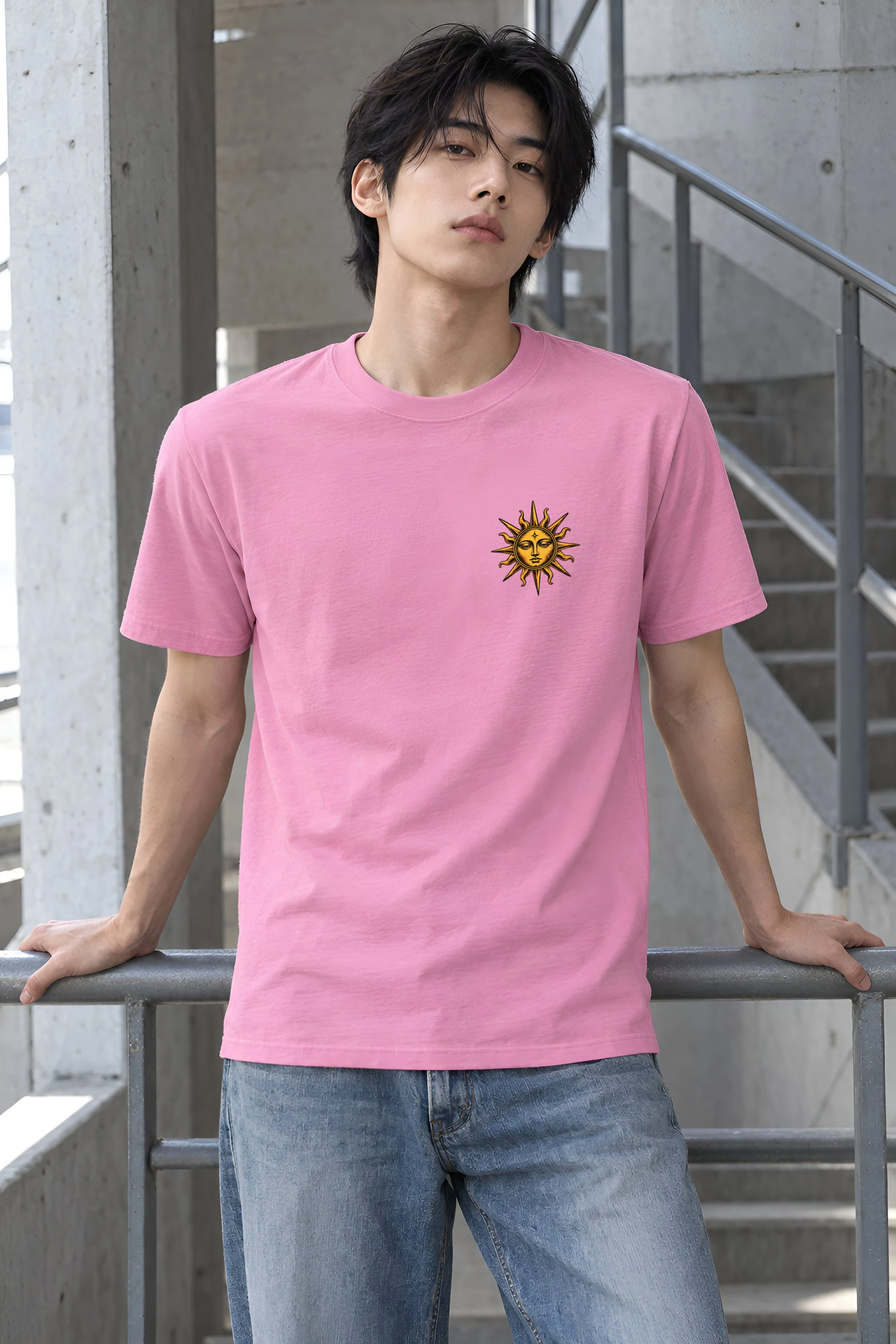 "Vintage Sound Owl" Heavyweight Unisex Crewneck T-shirt