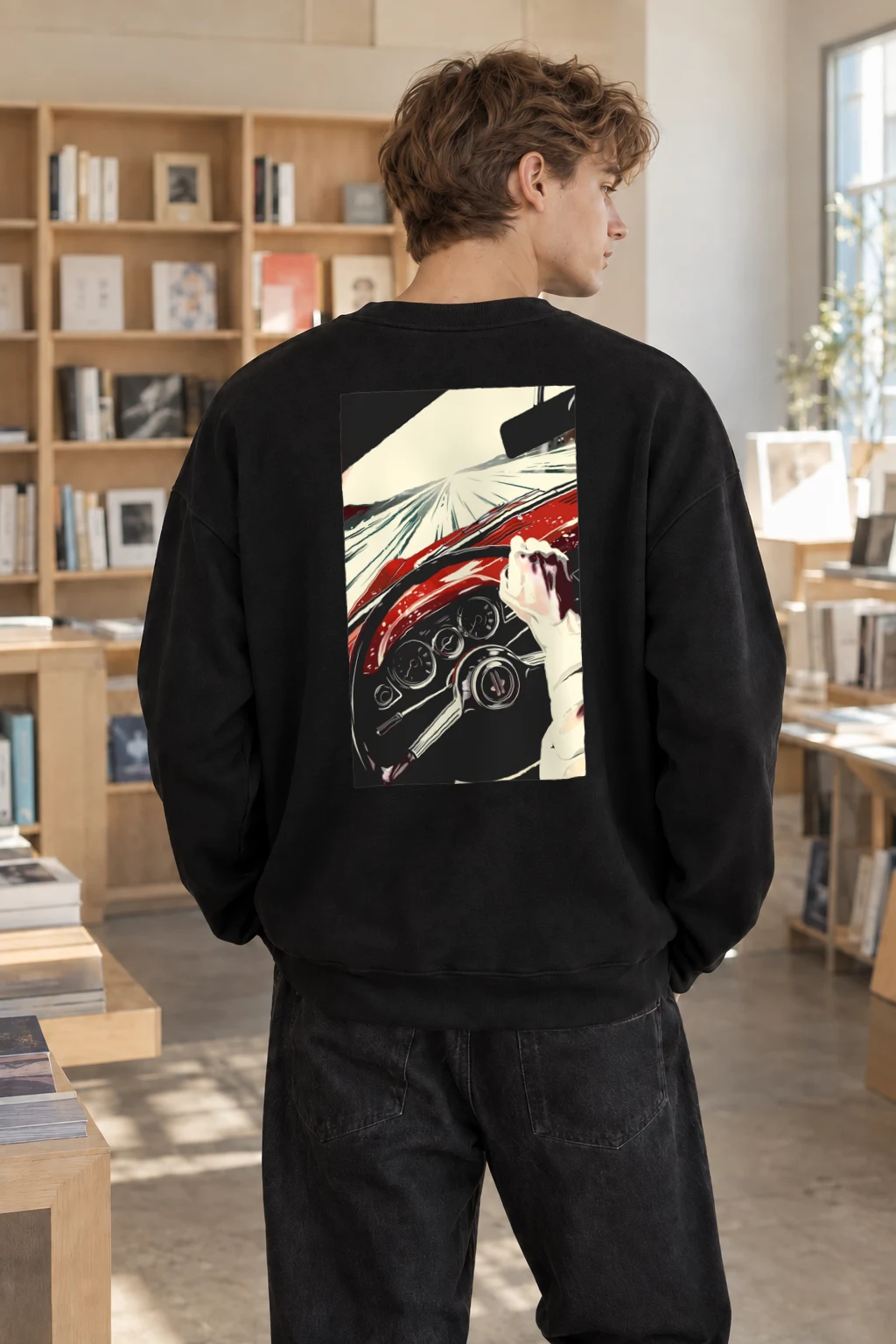 "Vintage Speed Grip" Heavy Blend Unisex Crewneck Sweatshirt | Gildan 18000