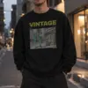 "Vintage Street Style" Unisex Sponge Fleece Crewneck Sweatshirt | Bella + Canvas 3901