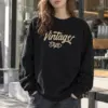 "Vintage Style Script" Heavy Blend Unisex Crewneck Sweatshirt | Gildan 18000