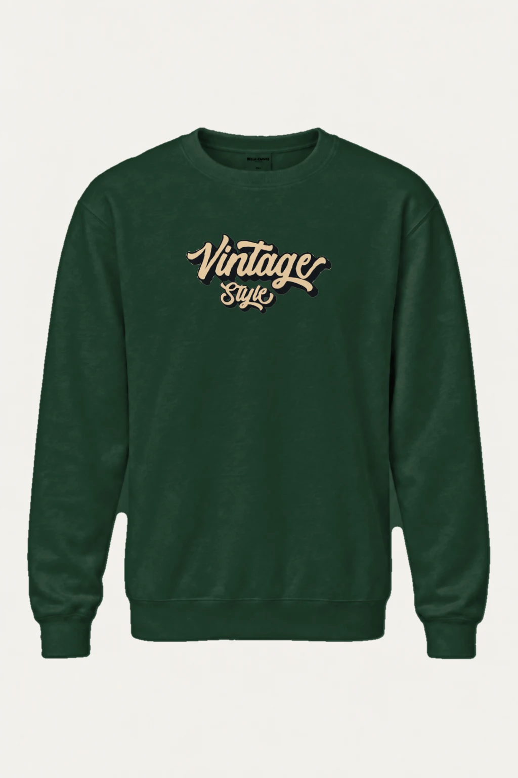 "Vintage Style Script" Heavy Blend Unisex Crewneck Sweatshirt | Gildan 18000