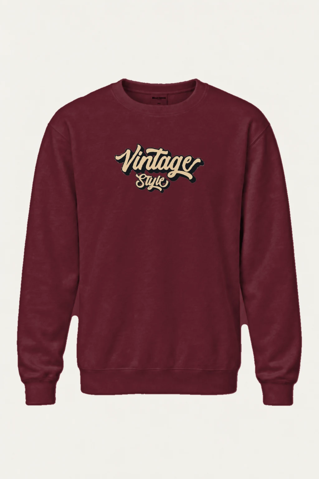 "Vintage Style Script" Heavy Blend Unisex Crewneck Sweatshirt | Gildan 18000